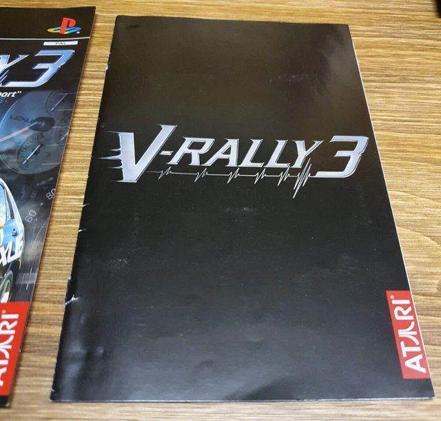VRALLY 3 Playstation 2 PS2 Genuine Case Insert & Manual Only 4.14