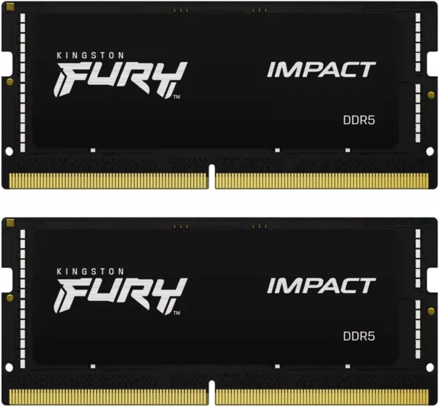 Kingston FURY Impact SO-DIMM Kit 64GB, DDR5-5600 Arbeitsspeicher schwarz