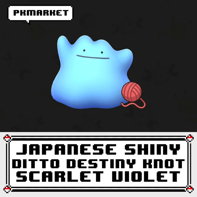 JAPANESE SHINY DITTO for breeding Pokemon Scarlet Violet Nintendo
