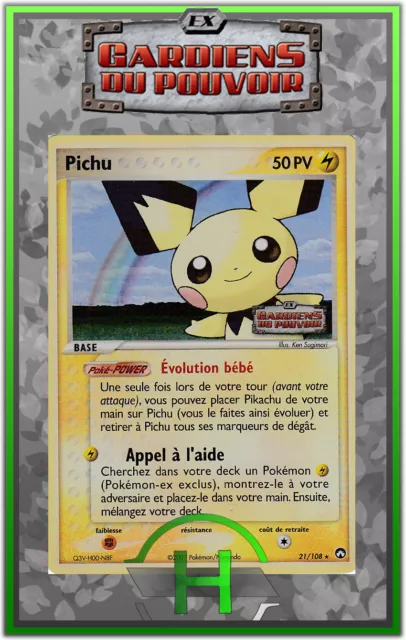 Picchu Holo - EX:Guardians of Power - 21/108 - French Pokemon Card