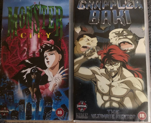 MANGA ANIMATED ACTION Fighting Grappler Baki & Animated Horror Monster