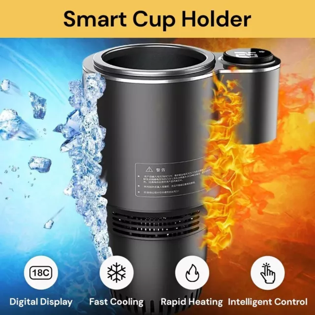 2-in-1 Electric Cooling Heating Cup Beverage Coffee Mug Warmer Cooler Mini  Smart Car Refrigerator for Milk Drinks Thermos Cup