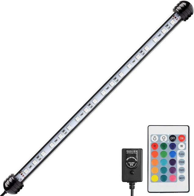 NICREW Submersible Aquarium Light, Underwater RGB Multicolor LED Lights Bar Lamp