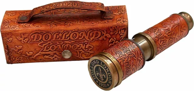 Vintage brass telescope 16" monocular telescope nautical pirate spyglass scope