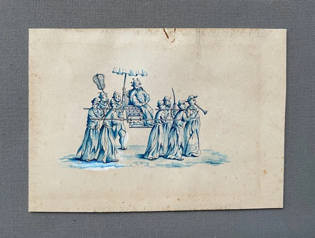 Dessin Paysage Original Louis De Fiancette D'Agos 1837 - Crayon, Académisme