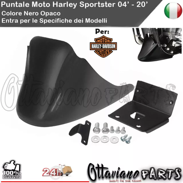 PUNTALE HARLEY DAVIDSON SPORTSTER 883 1200 XL NERO Opaco Staffe Viti S300