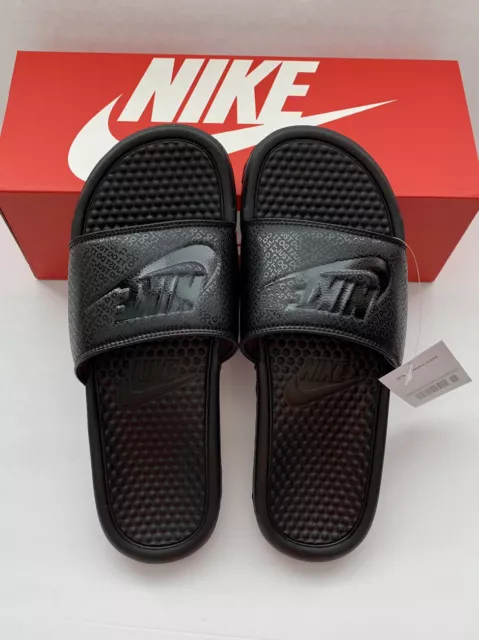 Size 7 NEW Nike Mens Benassi JDI Slippers Slide Sandals Flop 343880-001