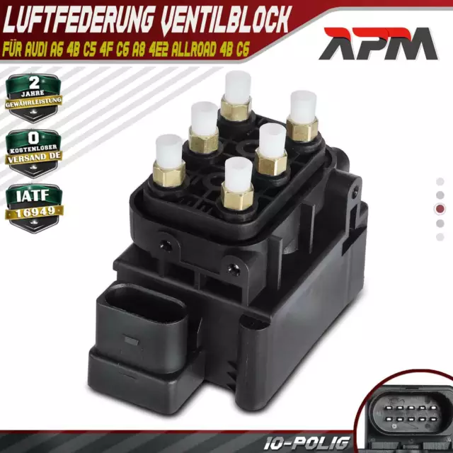 Luftfederung Ventilblock Ventileinheit für Audi A6 4B C5 4F C6 A8 4E2 Allroad 4B