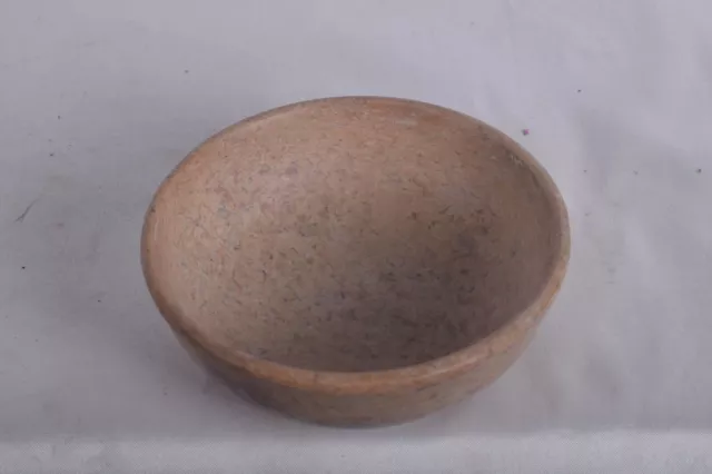 Hand Carved Soapstone Decorative Bowl Natural Colour Made in india