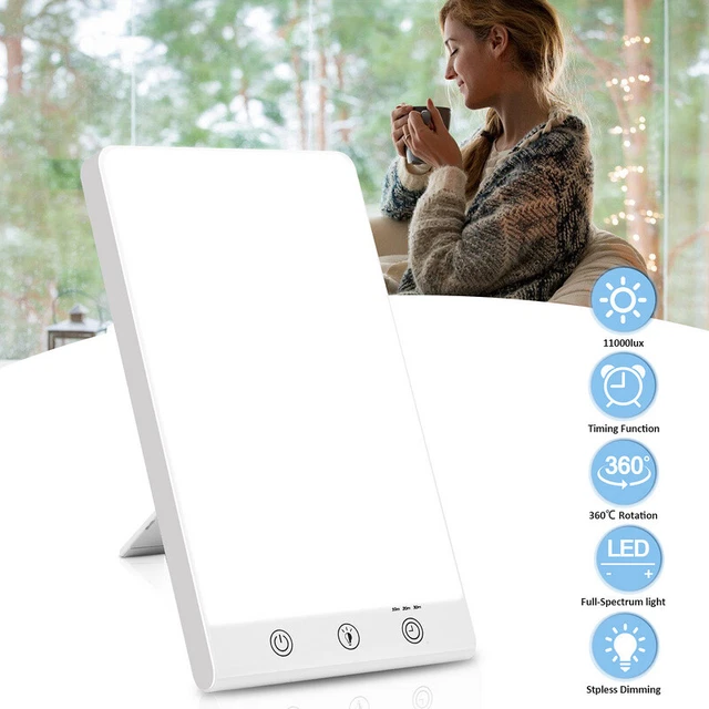 Lámpara de luz diurna LED luz solar regulable lámpara LED terapia de luz 11000 LUX