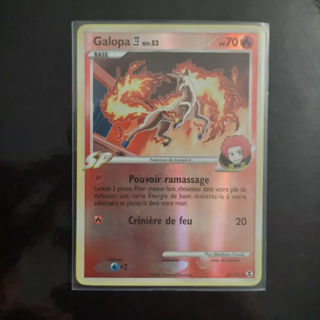 Galopa 47/111 REVERSE Unco Emerging Rivals Pokémon Card Good Condition