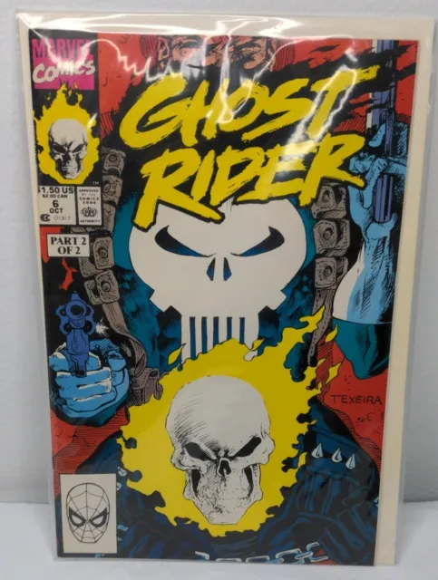 Ghost Rider Vol 2 #6 Do or Die Part 2 Punisher Marvel Comics October 1990