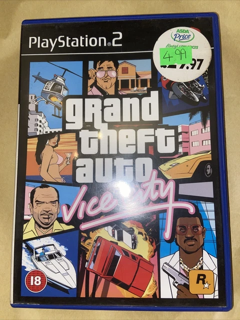 grand theft auto vice city complete with map ps2 Vgc