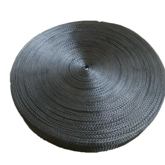 2cm Carbon Fiber Braided Rope Tube Hollow Conductive Belt Sleeves Tube