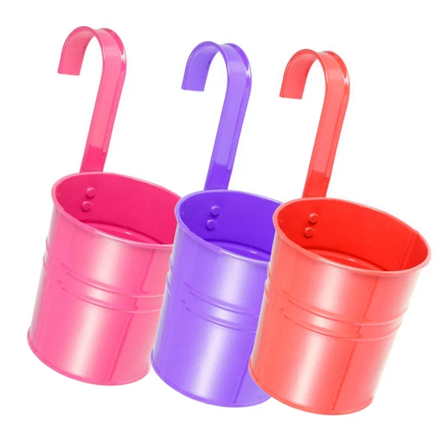 3 Pcs Pot À Bonsaï Planteur De Fleurs Jardinière Suspendue Balcon