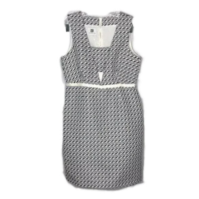 Vicky And Lucas Black White Sleeveless Dress L