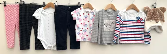 Baby Girls Bundle Of Clothing Age 18-24 Months JoJo Maman Bebe Next Peppa Pig