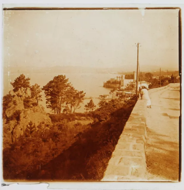 FRANCE Côte d’Azur c1930 Photo Plaque de verre Stereo Vintage VR16L27n7