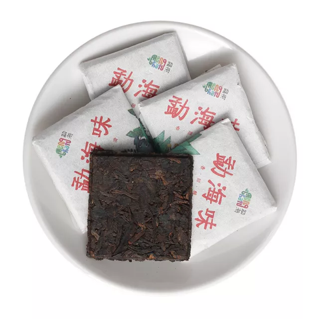 500G Yunnan Pu'er Tea Menghai Flavor Small Square Brick 8g Ripe Tea