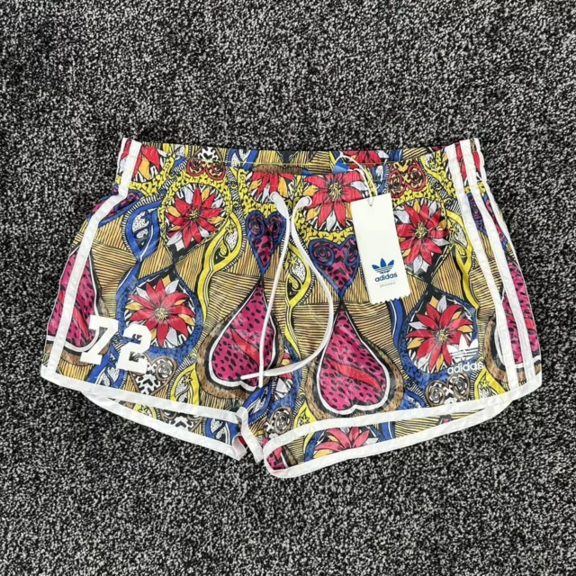 Pantaloncini da nuoto multicolore da donna Adidas motivo astratto Rita Ora taglia 12