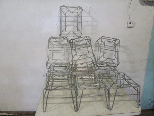 Lot Of 10 Hd Commercial Display Aisle Open Wire Micro Dunnage Rack/Risers/Stand