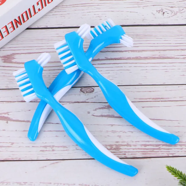 3 PIEZAS Cepillo de limpieza para niños Cepillo de dientes portátil Traje azul