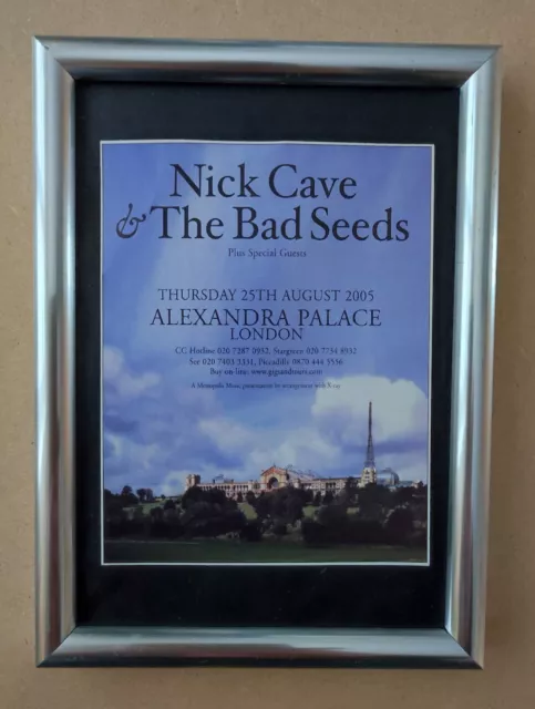 Nick Cave & The Bad Seeds,Alexandra Palace 25/8/05 Original UK Press Advert 2005