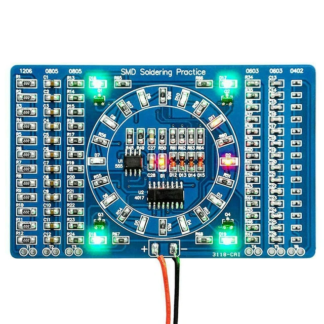Soldering Practice SMD Circuit Boards LED Electronic DIY Project Kits BEST