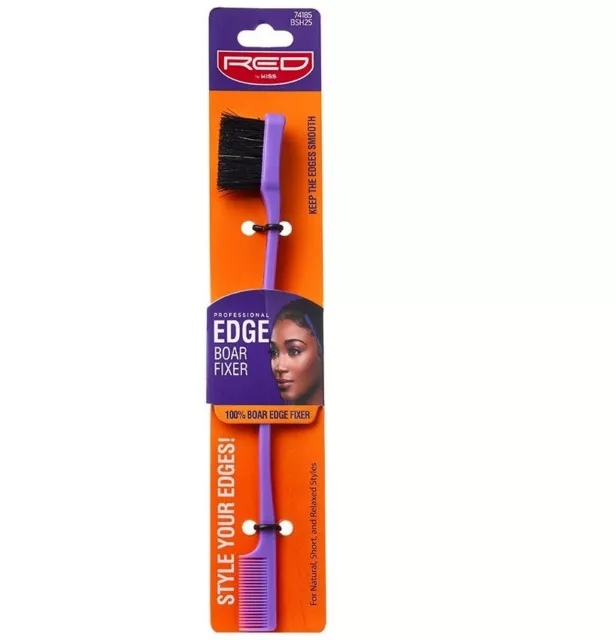 2X Professional Edge control brush double sided comb hair gel smooth natural UK