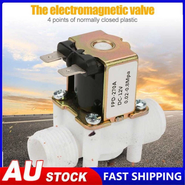 DC 12V Water Solenoid Valve Durable 0.02-0.8mpa for Garden Sprinkler Irrigation