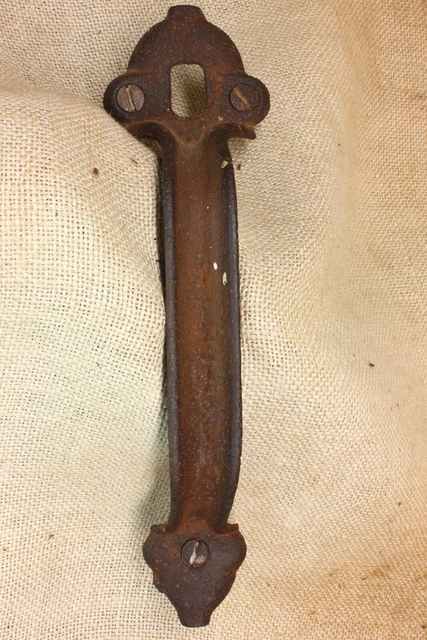 Old Barn Thumb Latch Handle Large Door Gate 9 5/8” Pull Vintage Heavy Cast Iron