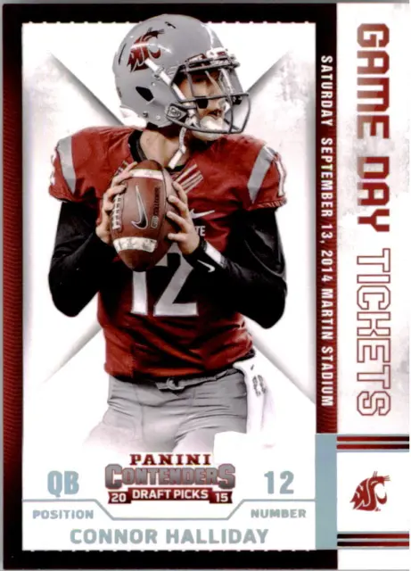 2015 Panini Contenders Draft Picks Game Day Tickets #10 Connor Halliday