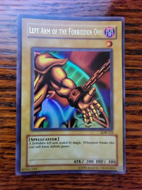 Left Arm of the Forbidden One LOB-123 Yu-Gi-Oh 2002 Unlimited