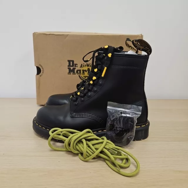 DR MARTENS 1460 Ben Black Smooth Leather Ankle 8 Holes Boots Size UK 6 Eu 39 109.99 PicClick UK