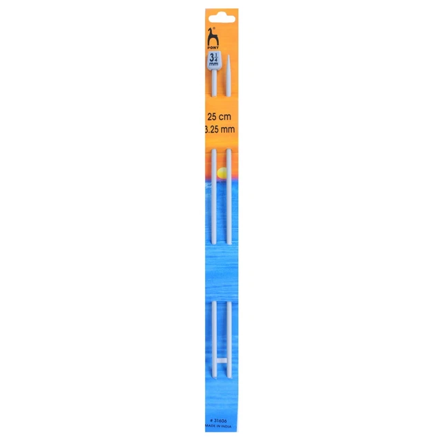 3.25mm Pony Single-Ended Classic Knitting Needles - 25cm - P31606 - POST GRATIS
