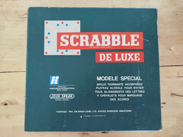Jeu Scrabble De Luxe Smir France – Plateau Tournant Et Tapisserie