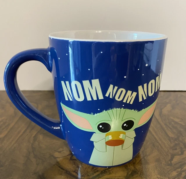 Star Wars The Mandalorian The Child "Nom Nom Nom" Ceramic Mug Holds 25 Ounces