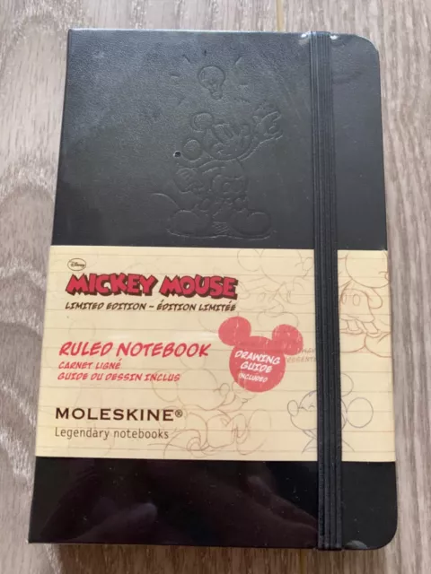 Moleskine Disney Mickey Mouse Limited Edition Notebook Ruled Pocket Black