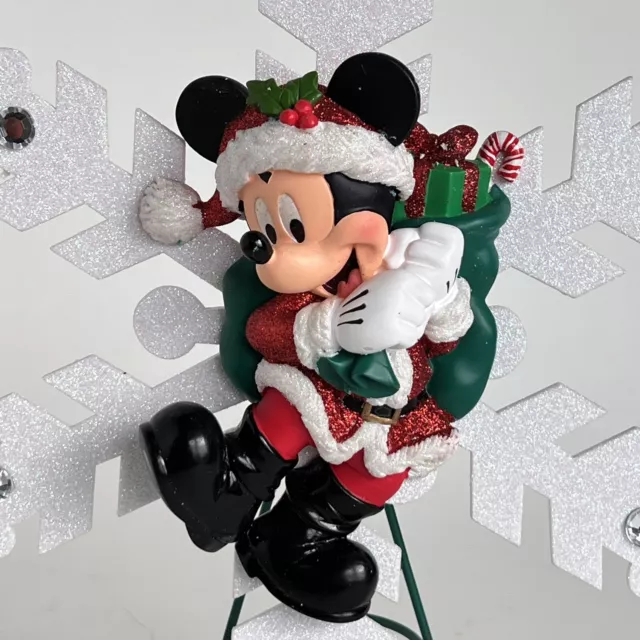 Disneyland Disney Parks Santa Mickey Mouse Snowflake Tree Topper Christmas 2