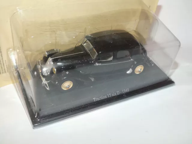 CITROEN TRACTION 15 SIX D 1949 Noir UNIVERSAL HOBBIES 1:43 blister