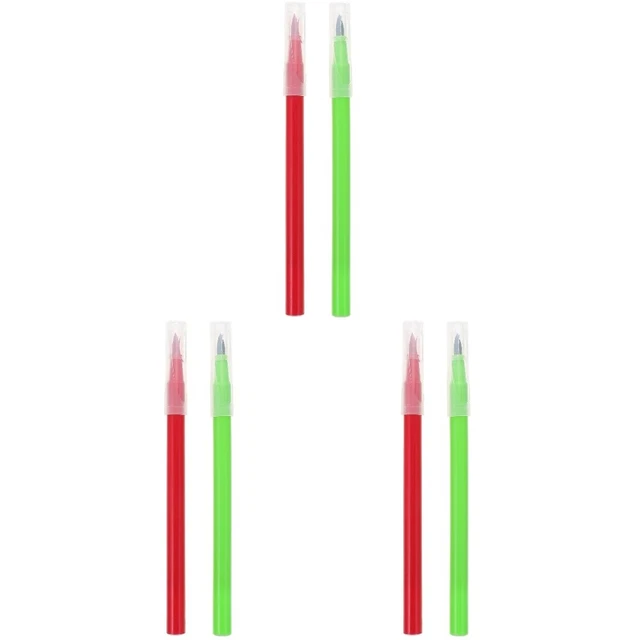 6 Pcs Marcatori Di Colore Commestibili Penne A Glassa Colorate