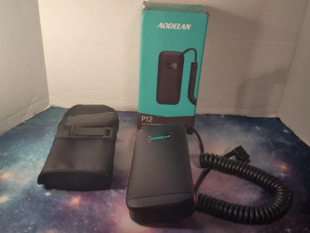 AODELAN P12 External Flash Battery Pack Rapid Recycling Portable for Canon