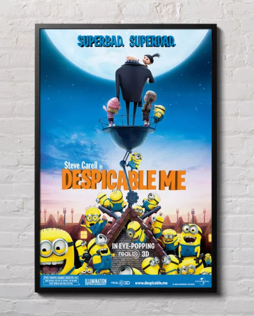 Despicable Me Steve Carell 2010 Movie Poster 24"x36" Borderless Glossy 1008