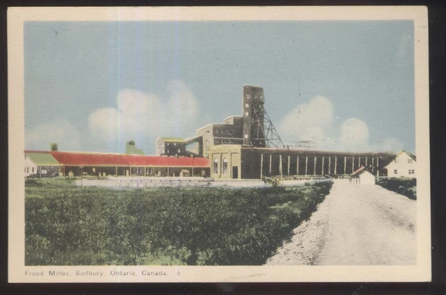 @1930s RPPC photo postcard Frood Mine Sudbury Canada @1930s RPPC photo postcard Frood Mine Sudbury Canada