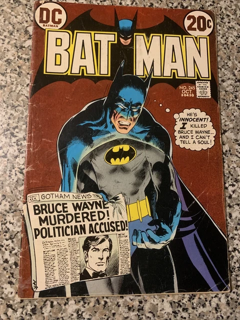 Batman #245 (DC 1972) Neal Adams low grade