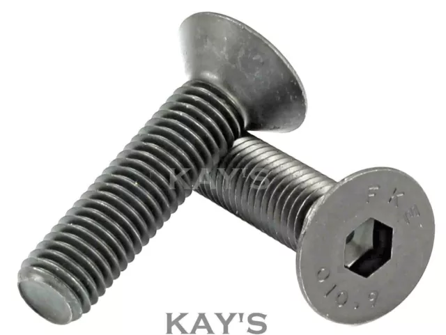 Whitworth Bsw Countersunk Screws Allen Socket Bolts High Tensile 1/4" 5/16" 3/8"