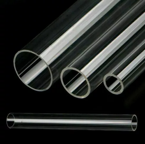 6/10/15/20/25/35/45mm OD Clear Acrylic Plastic Tube Round Pipe 25cm 100cm 1M AU 3