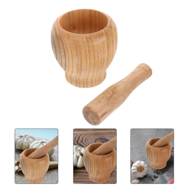 Gadget da cucina pestello malta in legno grande manuale frantoio aglio