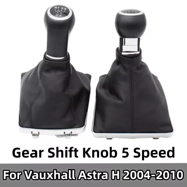 5 Speed Gear Shift Knob With Gaiter Boot For Vauxhall Astra H Zafira B 2004-2010