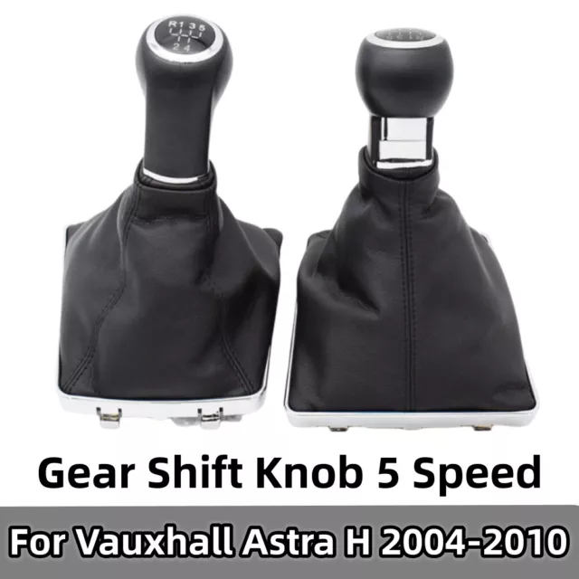 5 Speed Gear Stick Shift Knob Gaiter Boot For Vauxhall Astra H Zafira B 2004-10